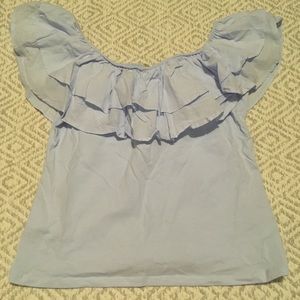 H&M Ruffled Top- Size Large